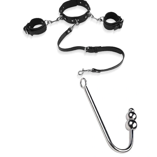 5334 Hook and Collar Cuffs Elegant Anal with Beaded 0826